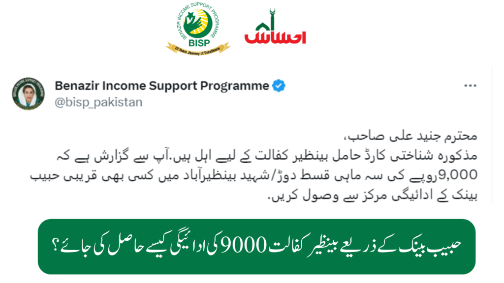 Benazir Kafalat 9000 Payment September