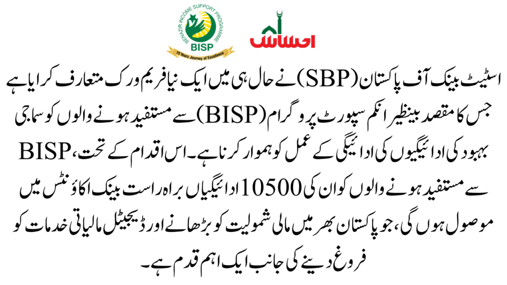 Introduction to BISP Kafaalat 10500 Payment