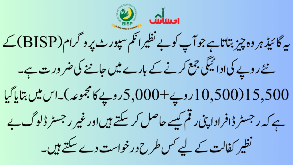 Registered Beneficiaries of Benazir Kafalat 15500