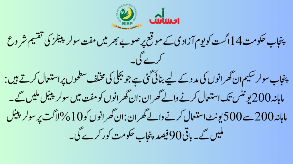Punjab Solar Scheme Distribution Date