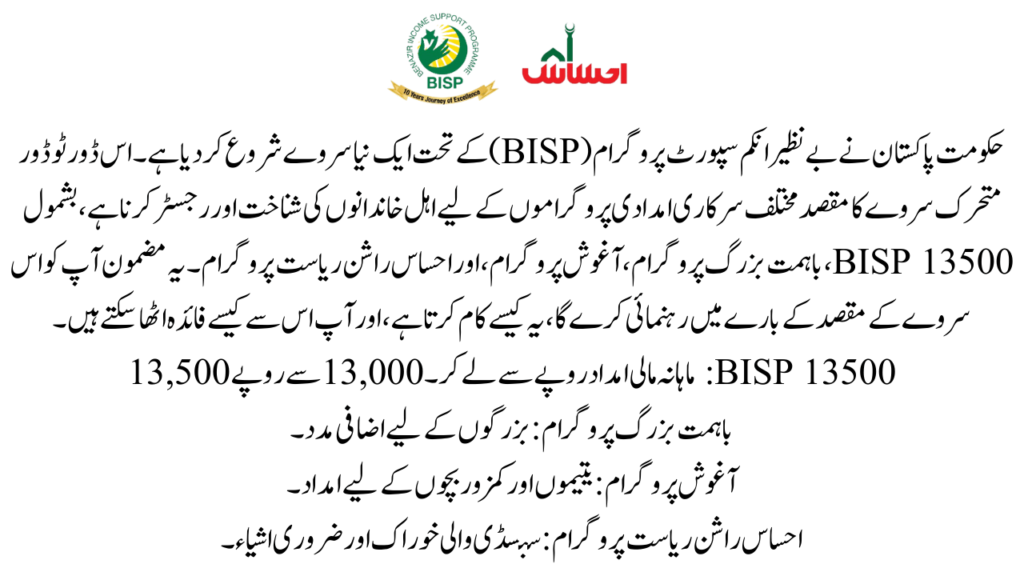 What is the BISP 13500 Door-to-Door Dynamic Survey?